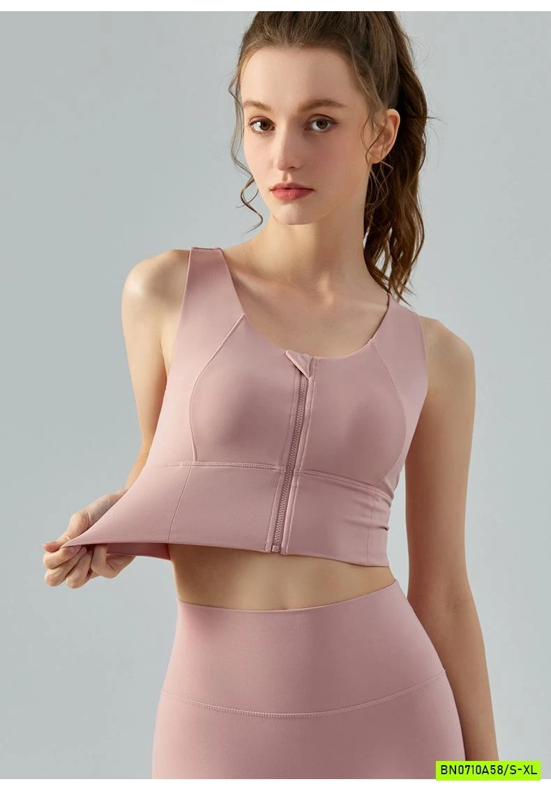 ÁO TẬP GYM/YOGA KHÓA TRƯỚC CAO CẤP