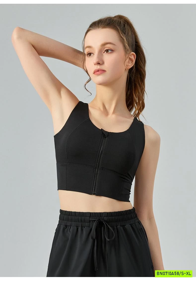 ÁO TẬP GYM/YOGA KHÓA TRƯỚC CAO CẤP