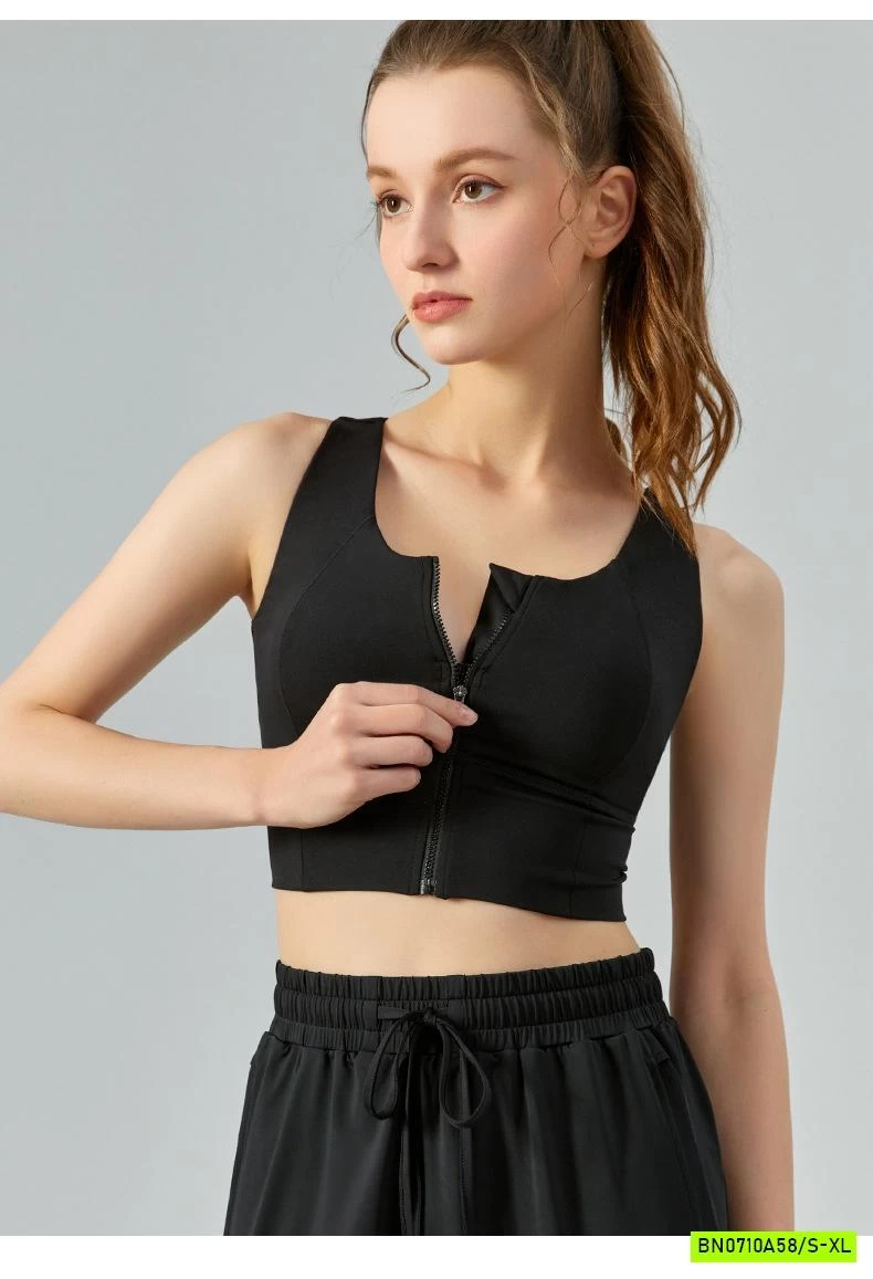 ÁO TẬP GYM/YOGA KHÓA TRƯỚC CAO CẤP