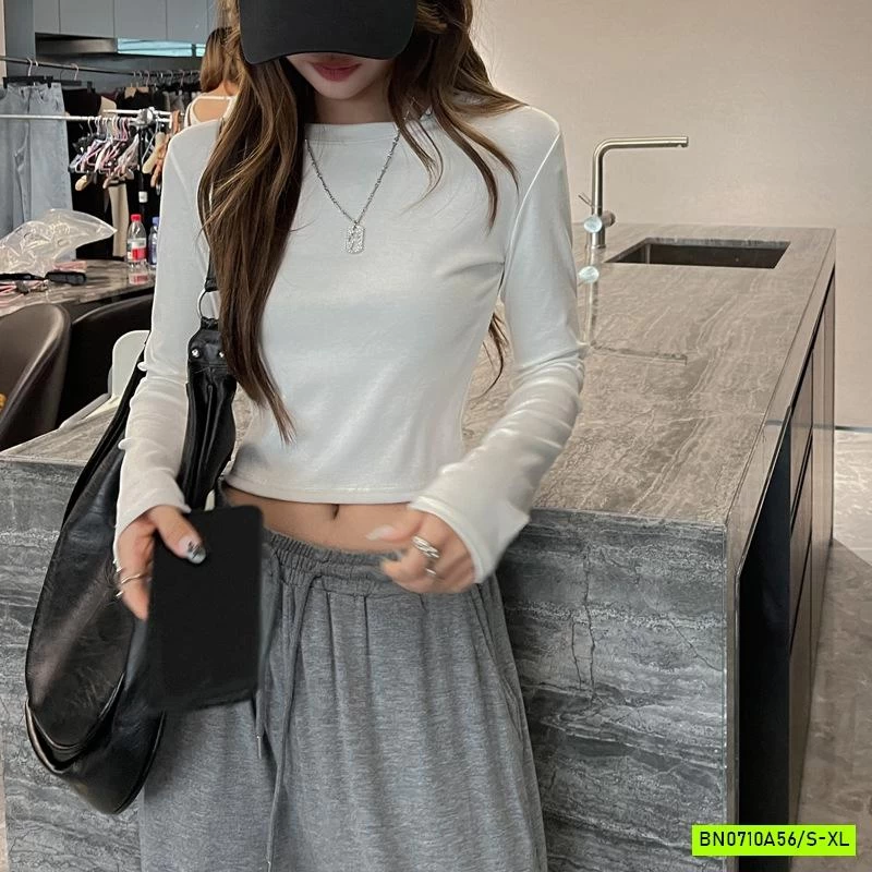 THUN DÀI TAY CROPTOP