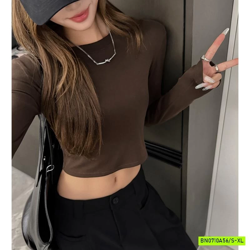 THUN DÀI TAY CROPTOP