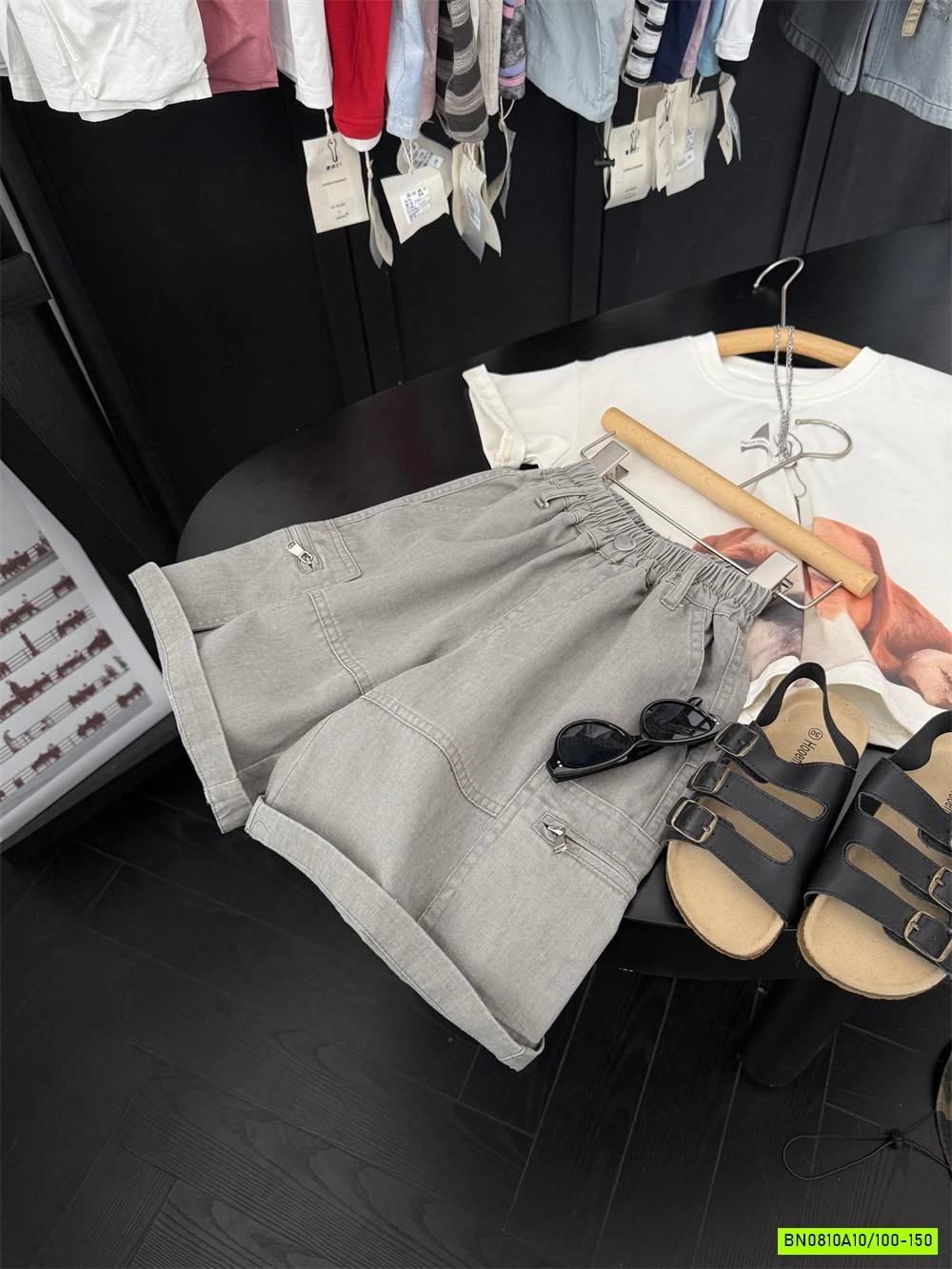 SHORT JEANS MỀM TÚI HÓA BÊN