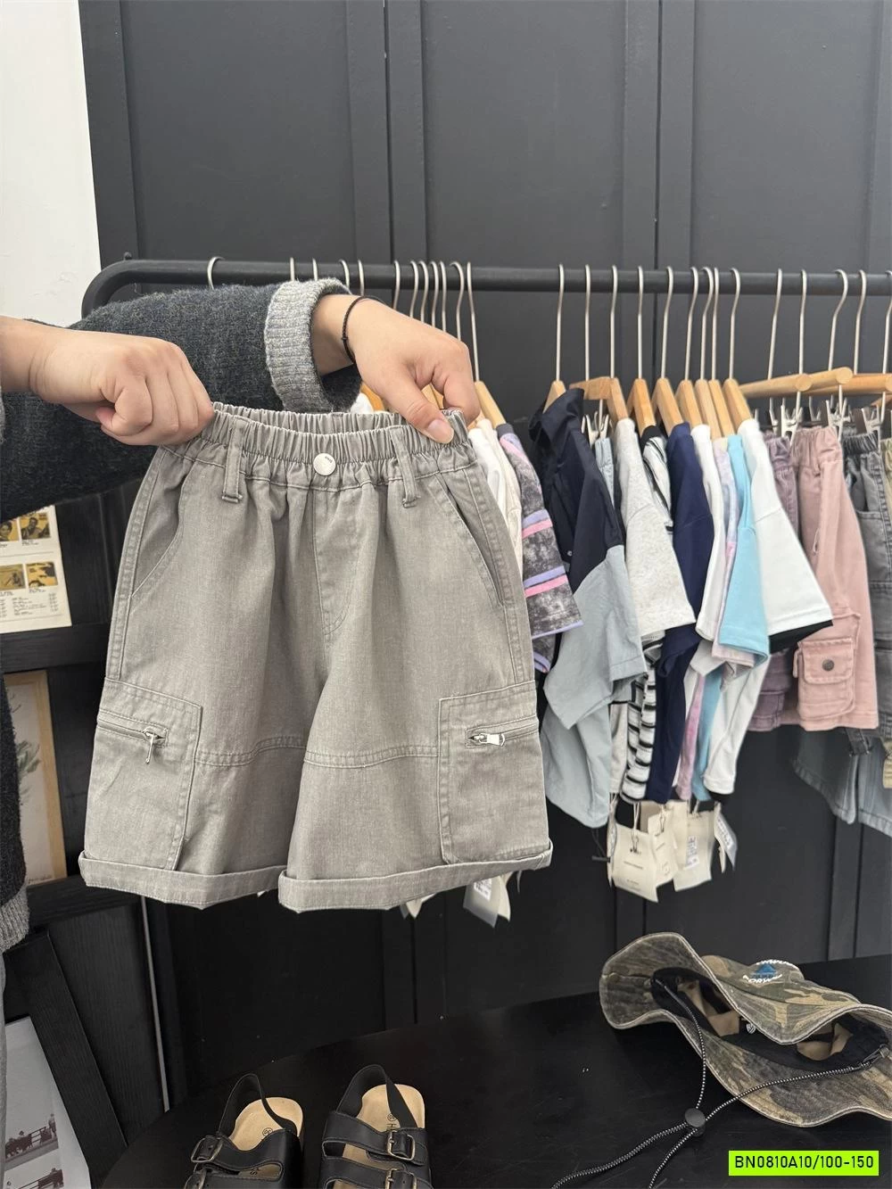 SHORT JEANS MỀM TÚI HÓA BÊN