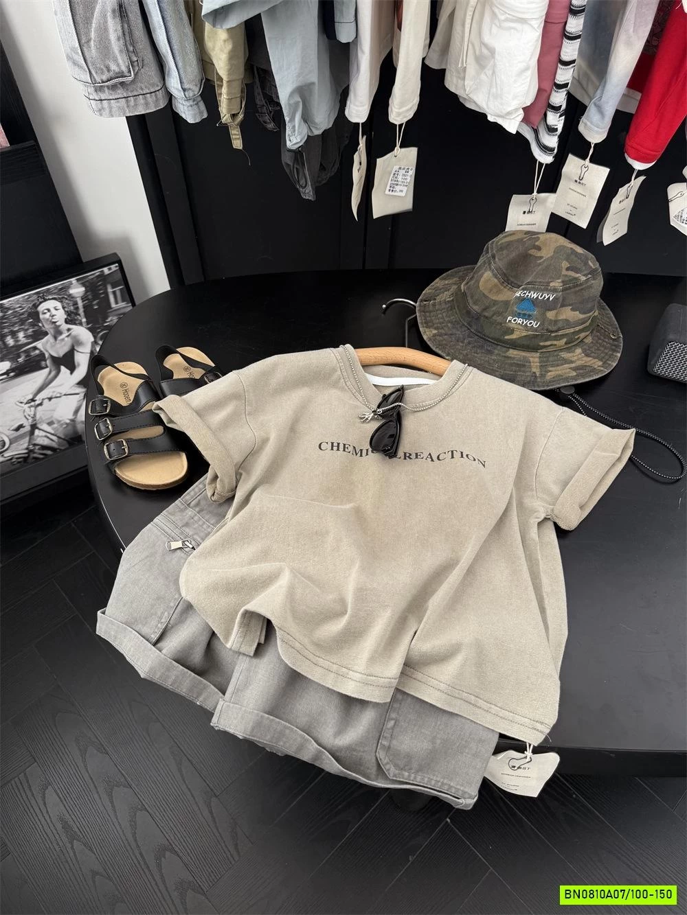 ÁO THUN IN GẤU LƯNG