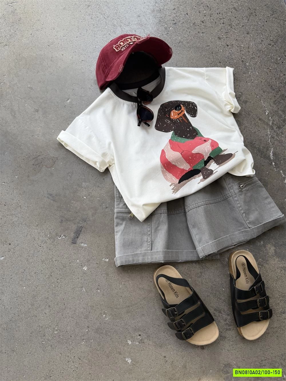 ÁO THUN TRẮNG IN CÚN SẮC MÀU