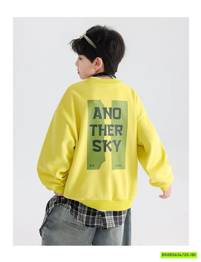 ÁO NỈ IN CHỮ CỔ TRÒN