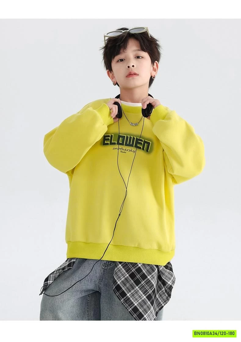 ÁO NỈ IN CHỮ CỔ TRÒN