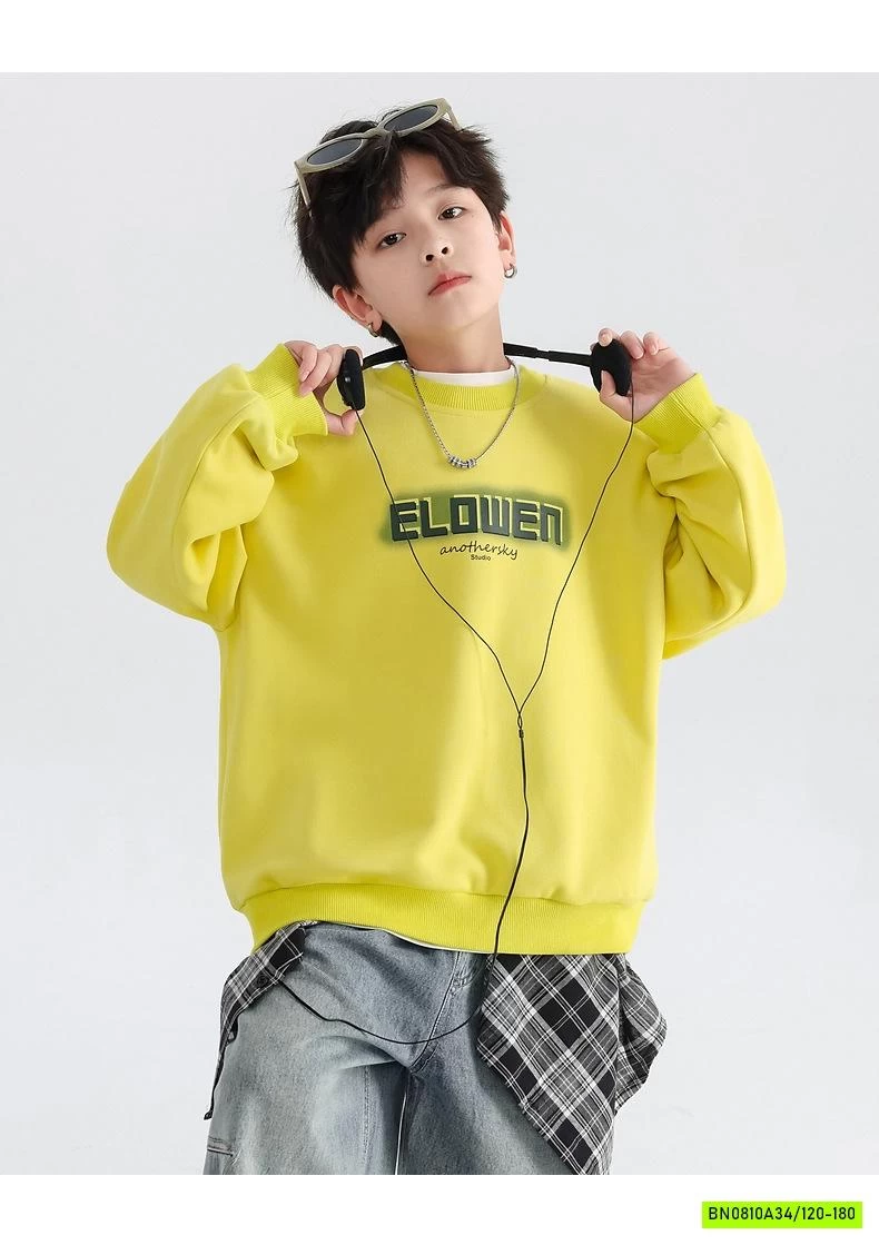 ÁO NỈ IN CHỮ CỔ TRÒN