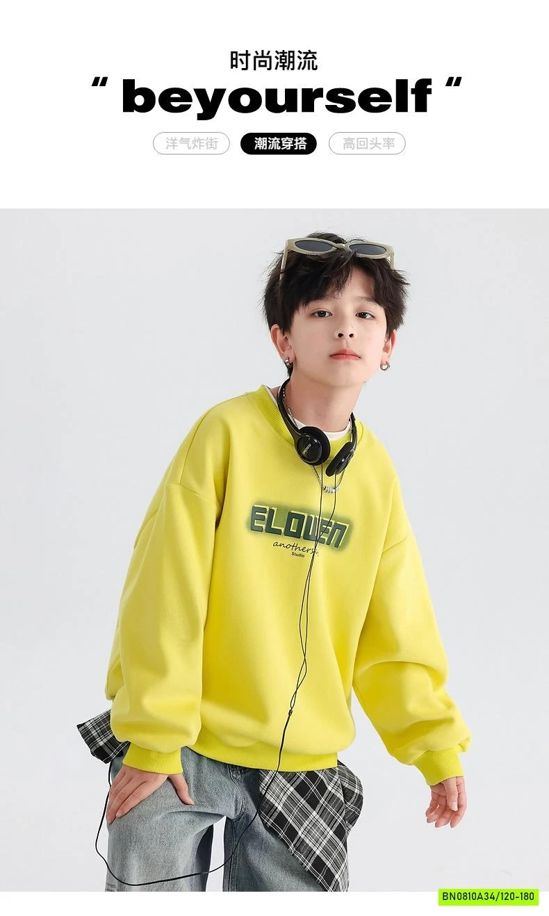 ÁO NỈ IN CHỮ CỔ TRÒN