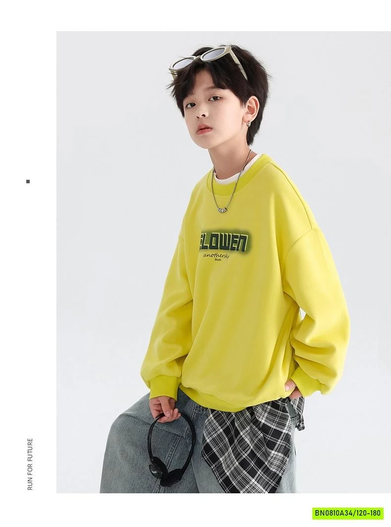 ÁO NỈ IN CHỮ CỔ TRÒN