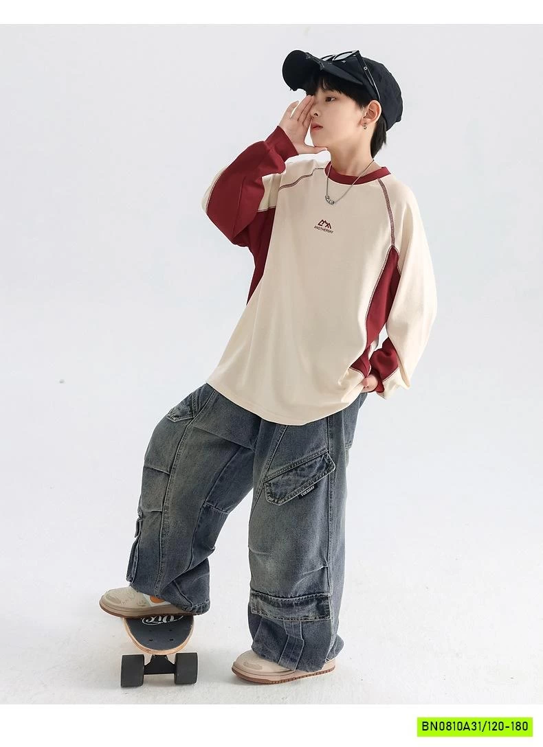 ÁO THUN CHỈ NỔI PHỐI MÀU