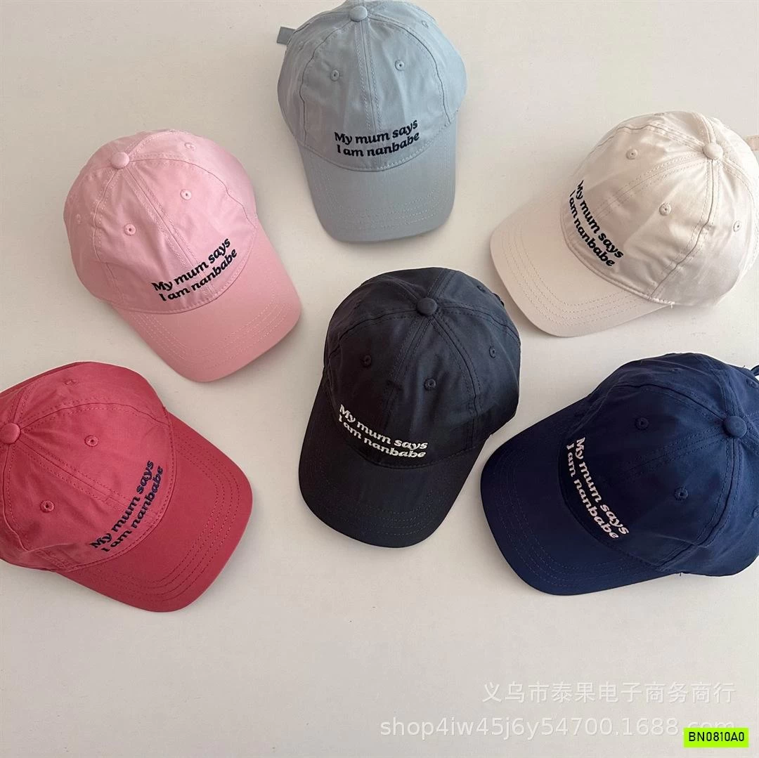 MŨ KẾT TRƠN MÀU THÊU CHỮ