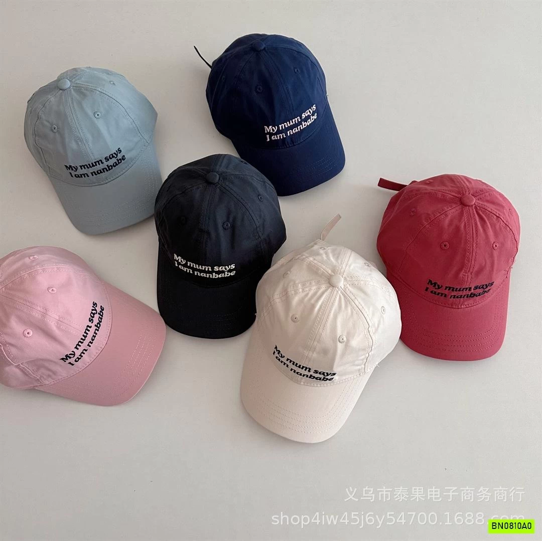 MŨ KẾT TRƠN MÀU THÊU CHỮ