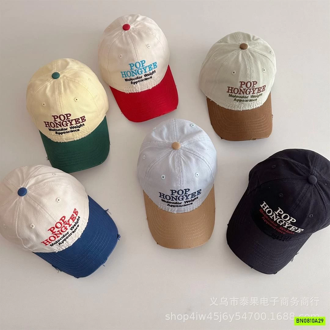 MŨ KẾT PHỐI MÀU THÊU CHỮ