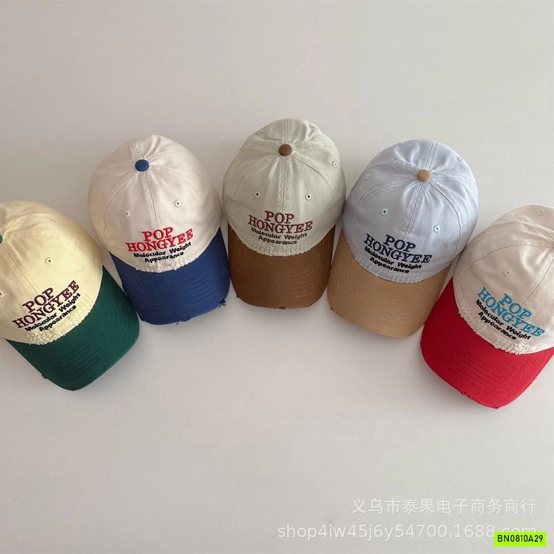 MŨ KẾT PHỐI MÀU THÊU CHỮ