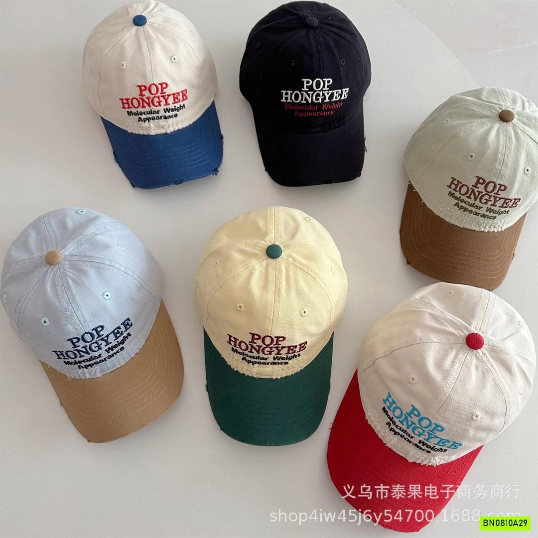 MŨ KẾT PHỐI MÀU THÊU CHỮ