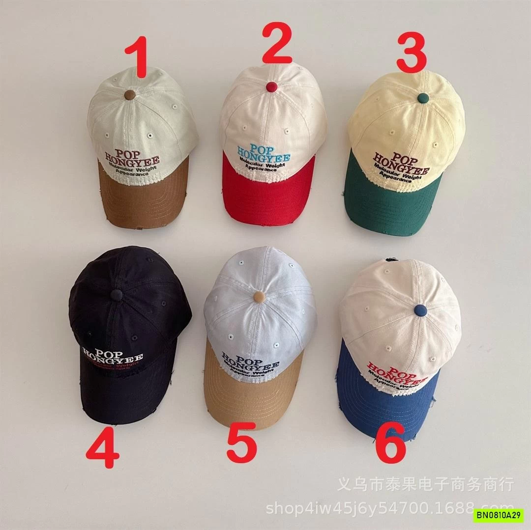 MŨ KẾT PHỐI MÀU THÊU CHỮ