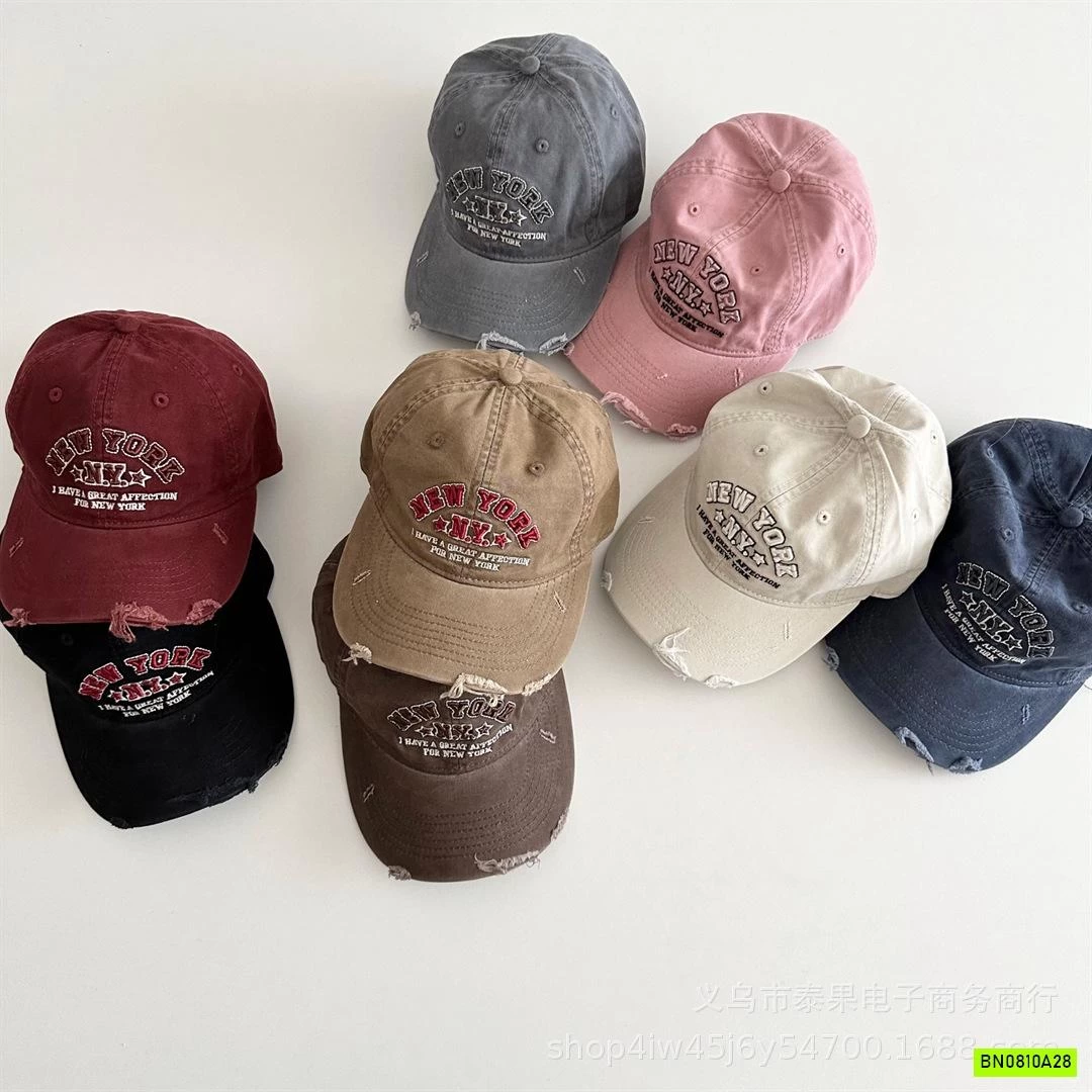 MŨ KẾT RÁCH THÊU CHỮ