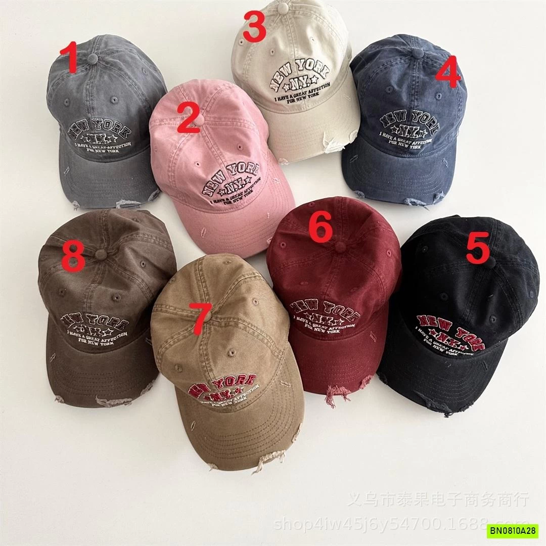 MŨ KẾT RÁCH THÊU CHỮ