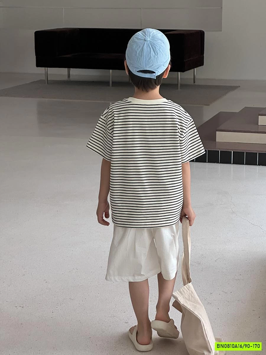 ÁO THUN CỔ TRÒN THÊU GẤU 25C134 AMBB