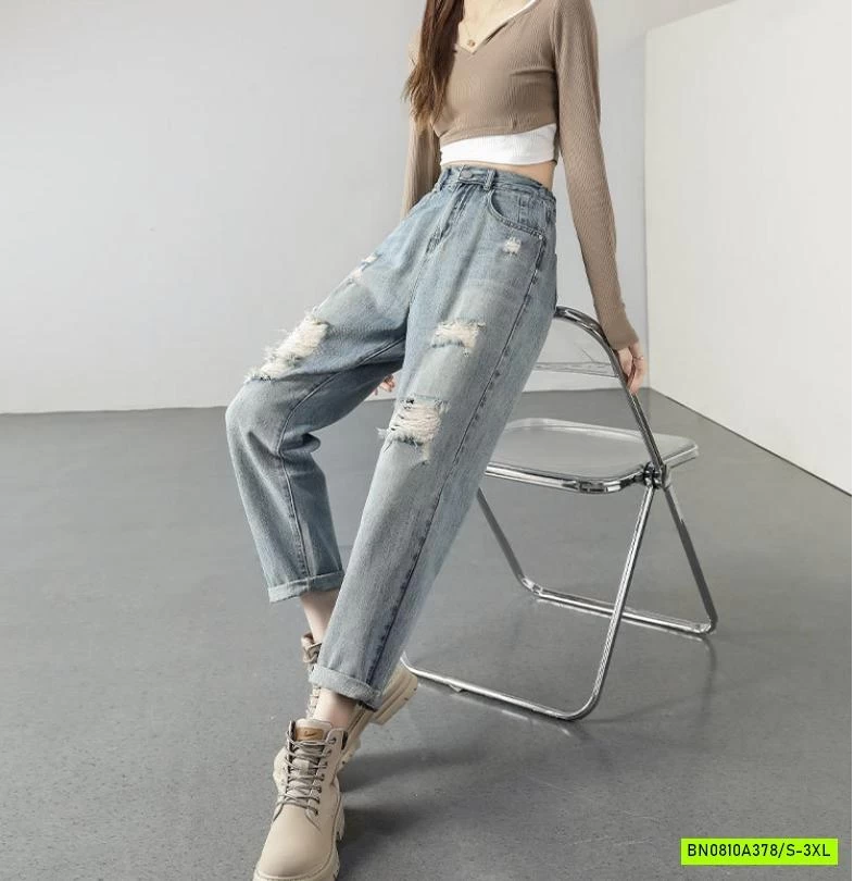 JEANS BAGGY RÁCH CÁ TÍNH