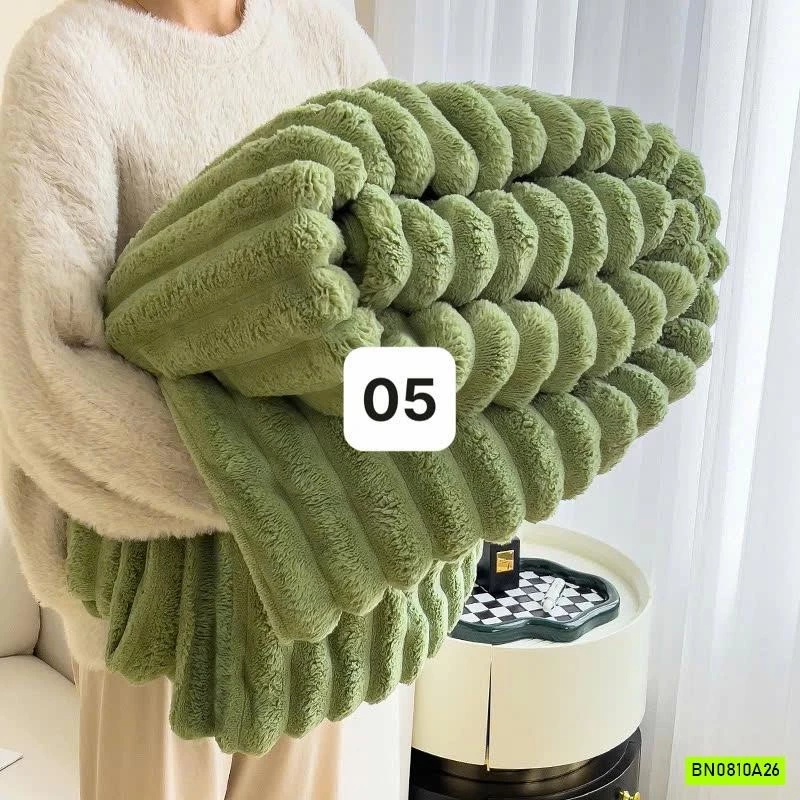 CHĂN LÔNG CỪU TRƠN MÀU