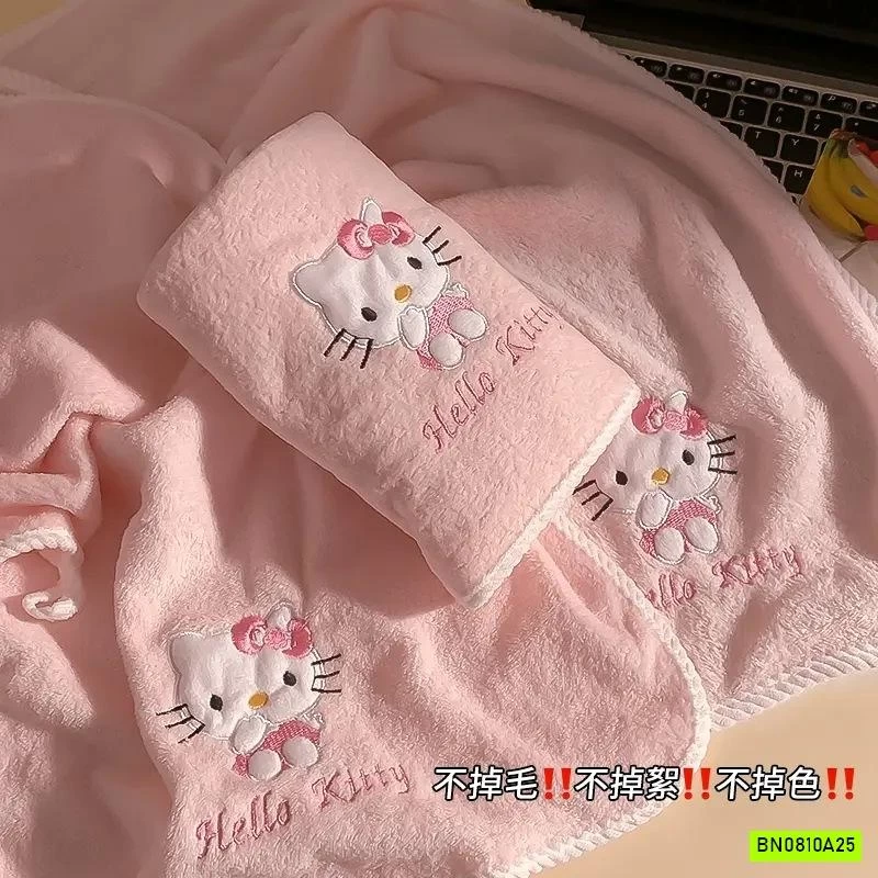 SET KHĂN TẮM KITTY 4 MÓN