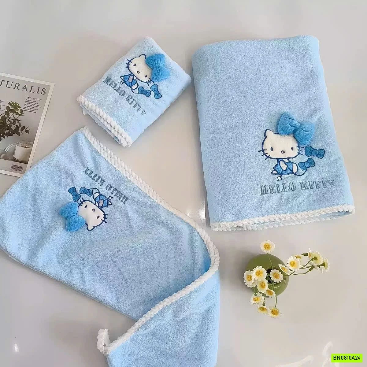 SET KHĂN TẮM 3 MÓN CORAL FLEECE