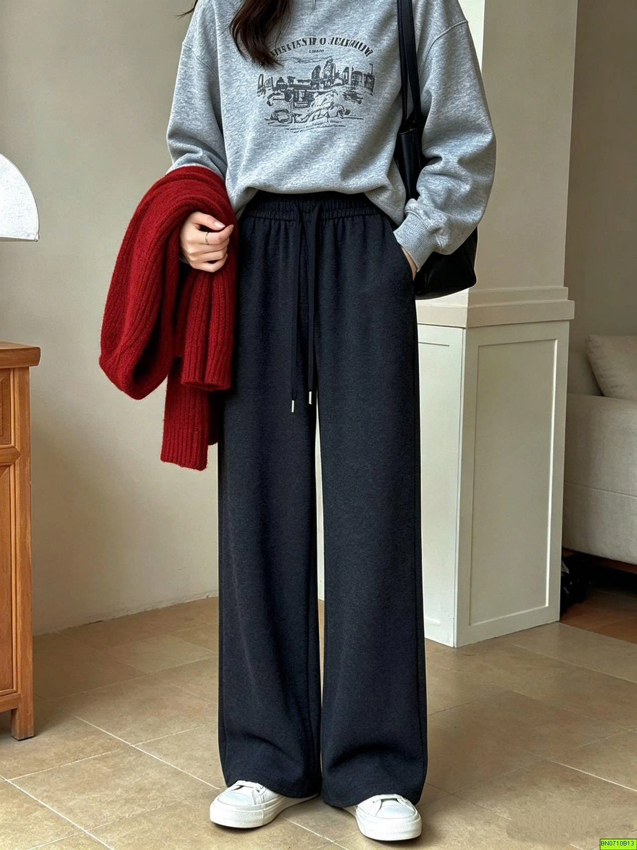 QUẦN COTTON SUÔNG DÁNG ĐỨNG