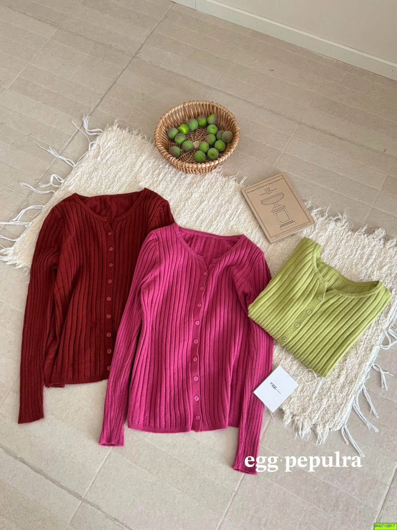 CARDIGAN LEN GÂN TO TRƠN MÀU