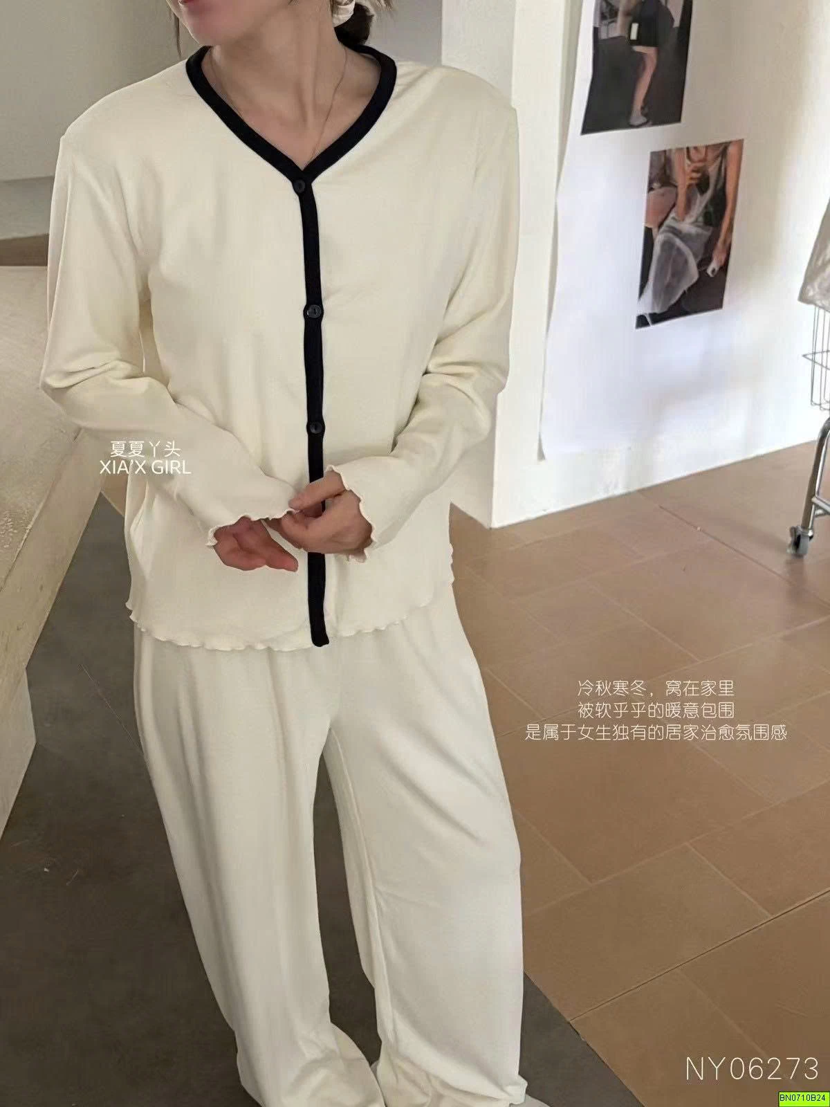 BỘ NGỦ COTON LOT LÔNG MUA ĐÔNG CAO CẤP