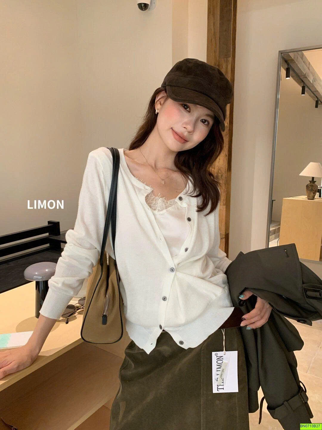 ÁO CARDIGANLEN GIẢ 2 MẢNH LIMON