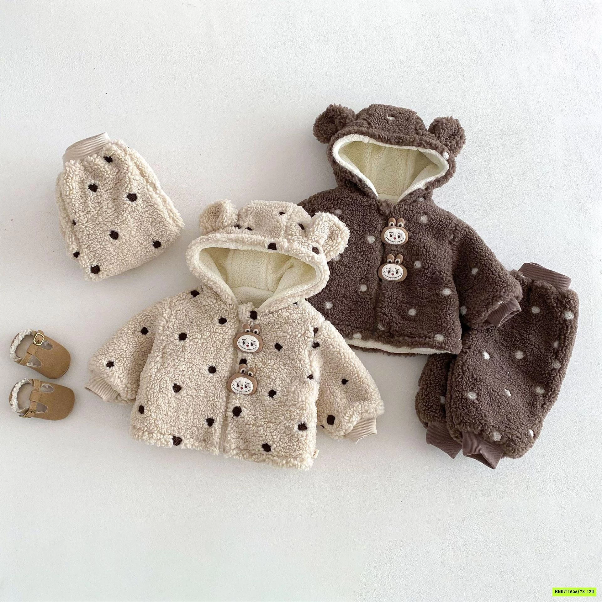 SÉT BỘ GẤU LÔNG CỪU SZ NHÍ