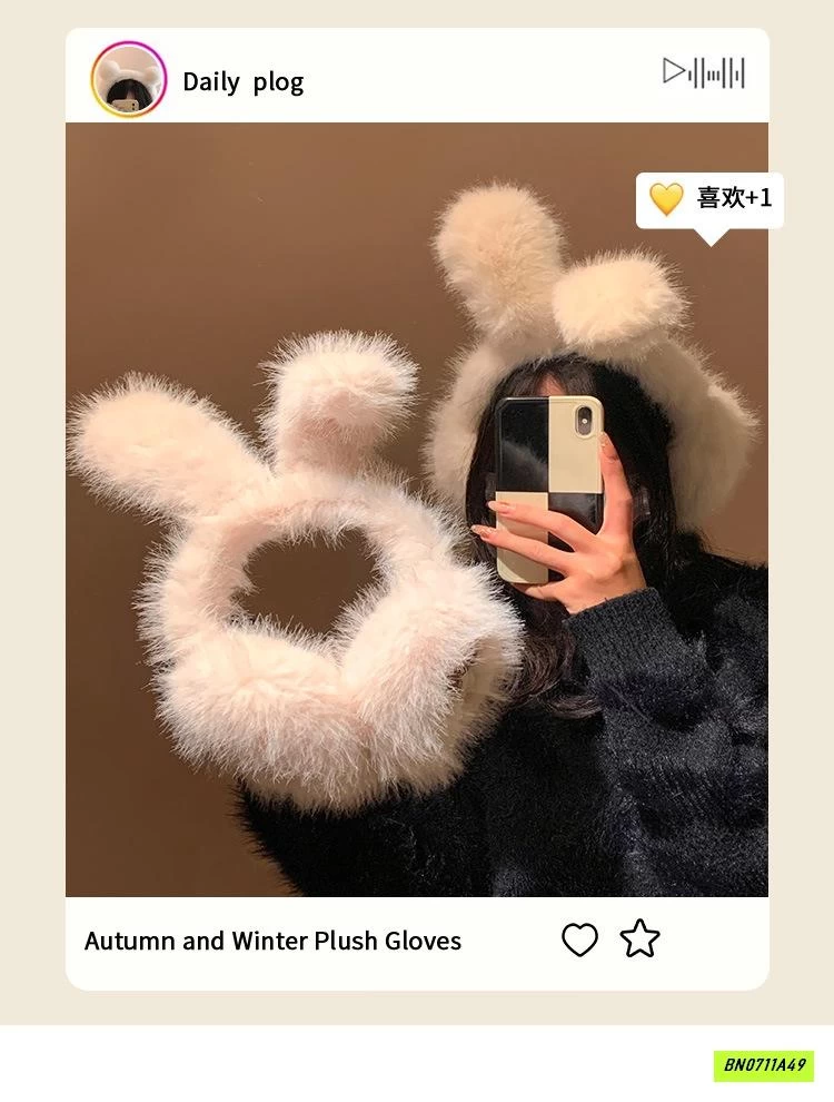 BỜM LÔNG TAI THỎ DỄ THƯƠNG