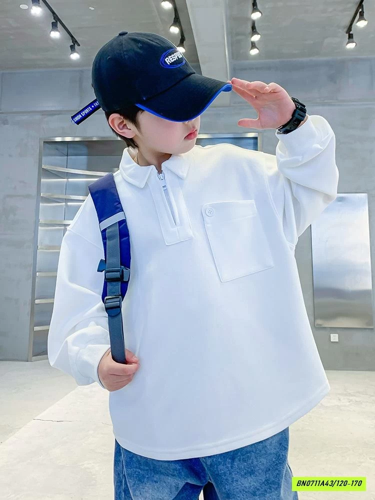 POLO NỈ ÉP TÚI NGỰC