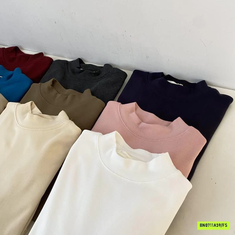 ÁO GIỮ NHIỆT NỈ CỔ 3P BLUEBERRY