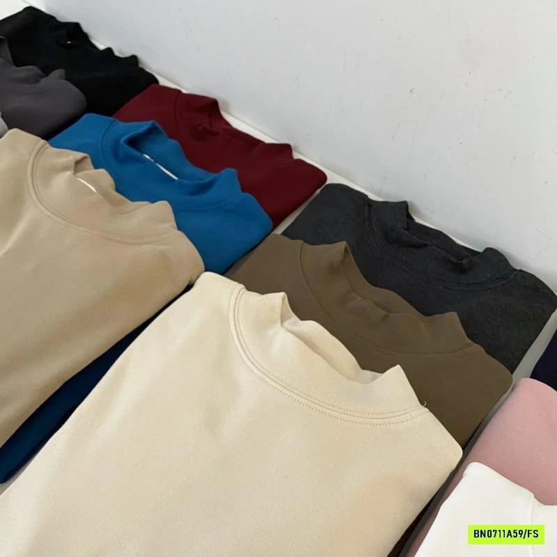 ÁO GIỮ NHIỆT NỈ CỔ 3P BLUEBERRY