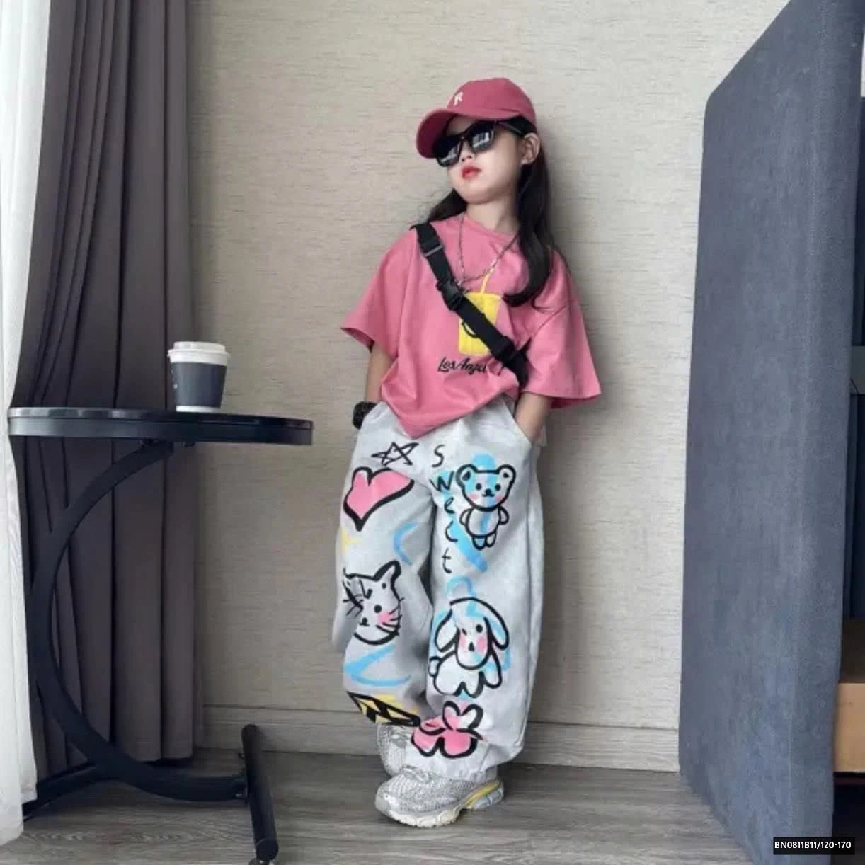 SÉT ÁO THUN MẶT CƯỜI MIX QUẦN IN HÌNH