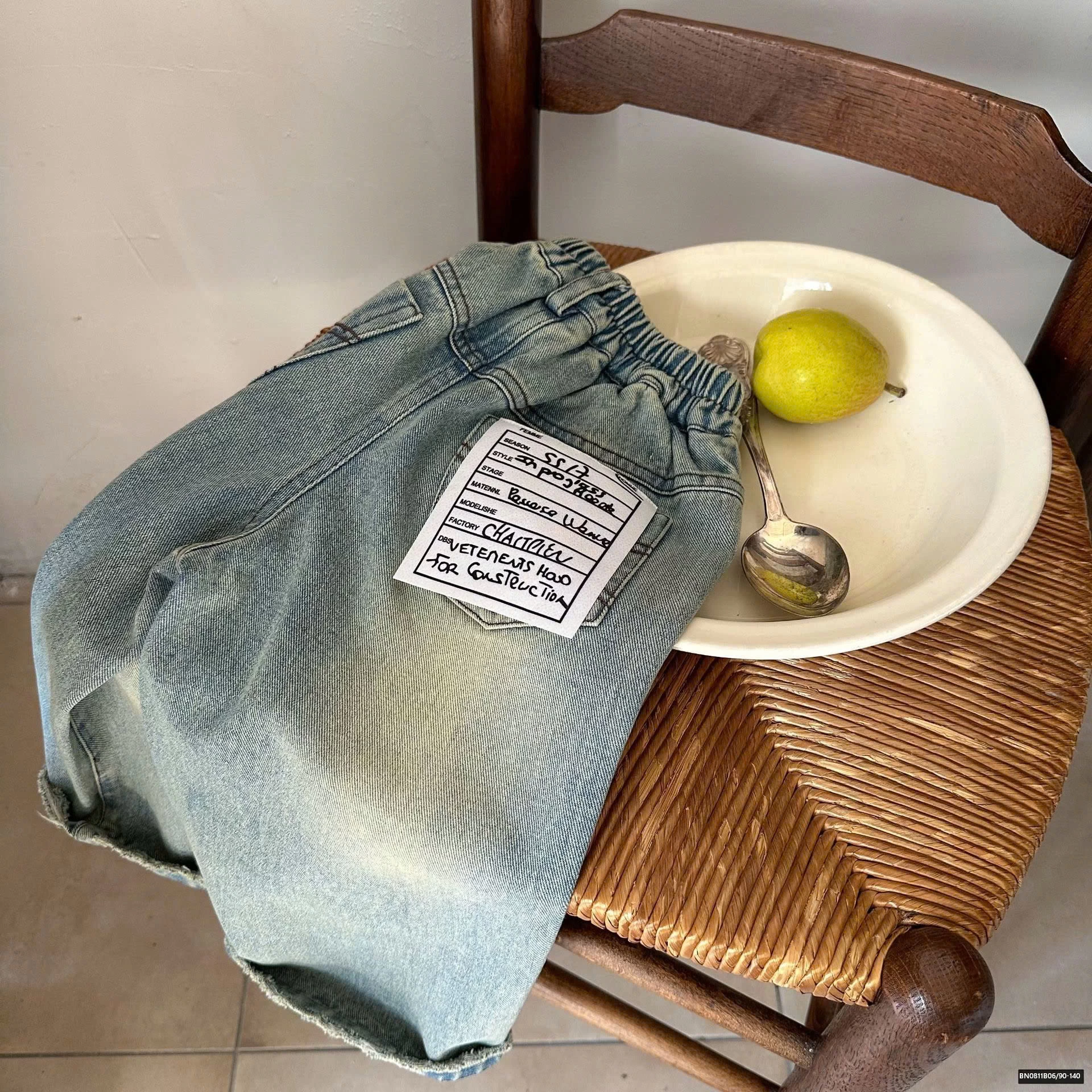 QUẦN JEAN RÁCH BẠC MÀU MMY