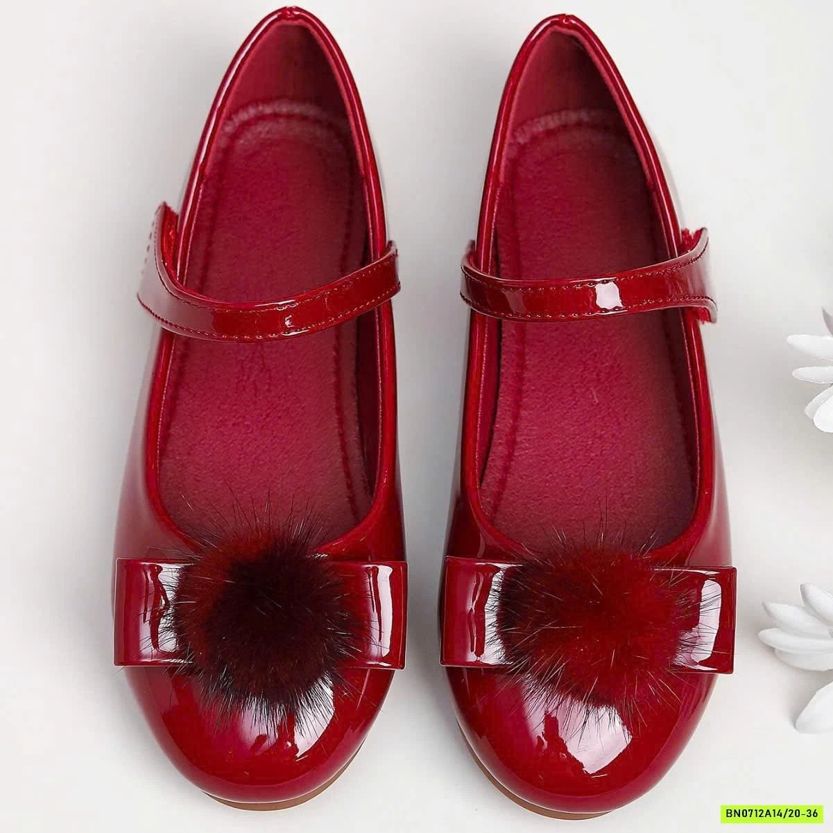 GIÀY BÚP BÊ BÓNG ĐỎ