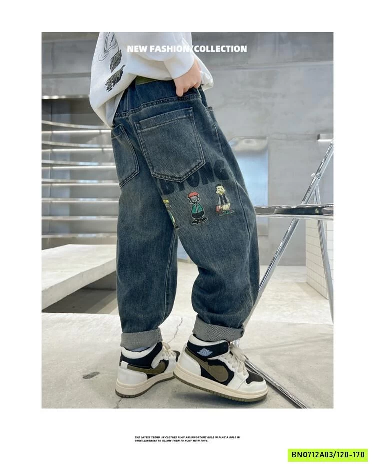 JEANS BAGGY IN HÌNH SAU BT