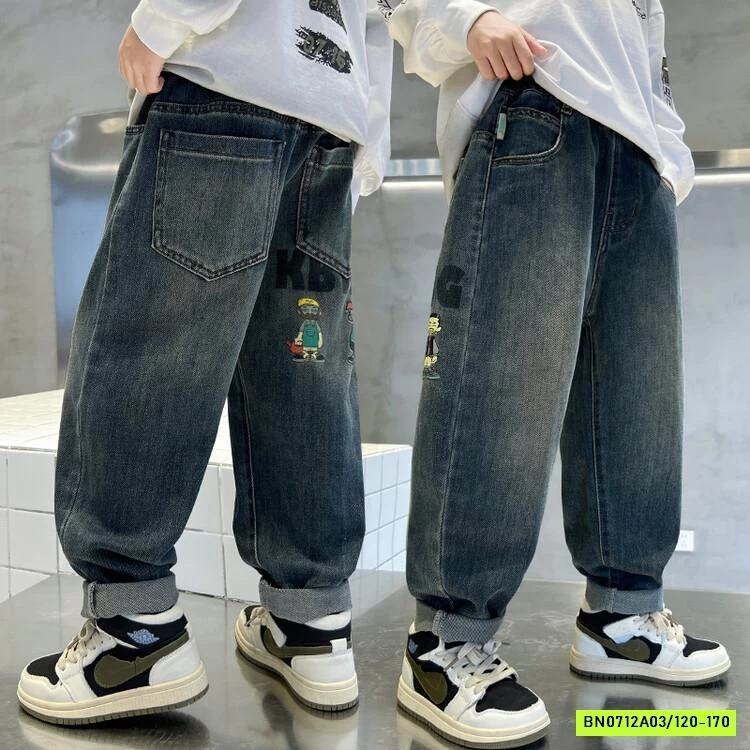 JEANS BAGGY IN HÌNH SAU BT