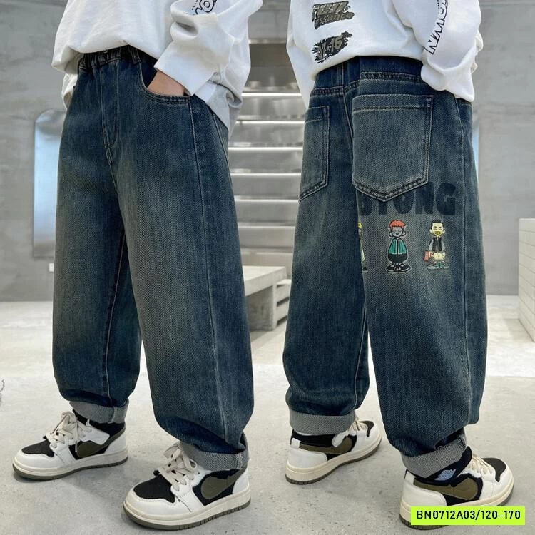 JEANS BAGGY IN HÌNH SAU BT