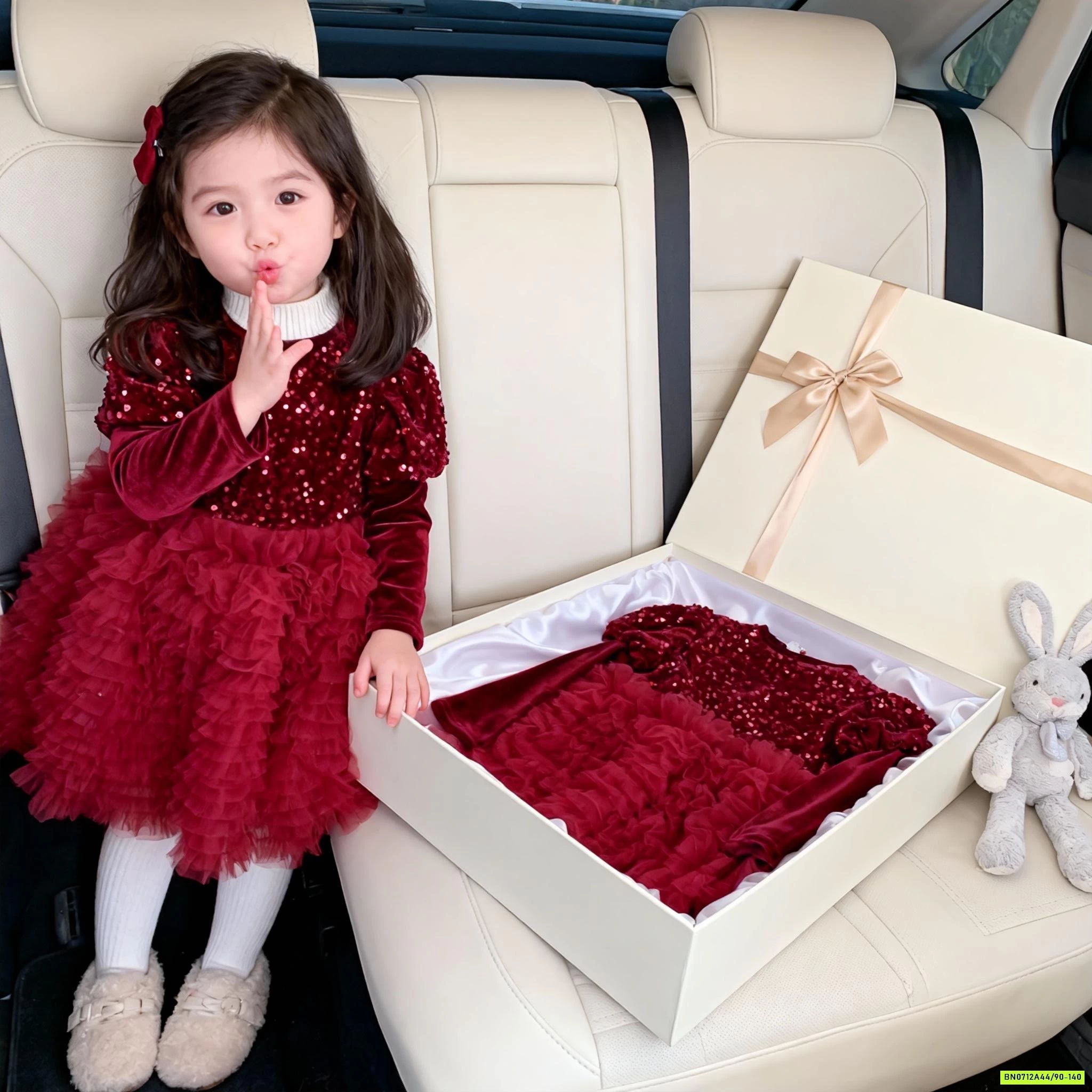 ĐẦM CÔNG CHÚA ĐỎ BLING LÓT NHUNG BLUETOWN