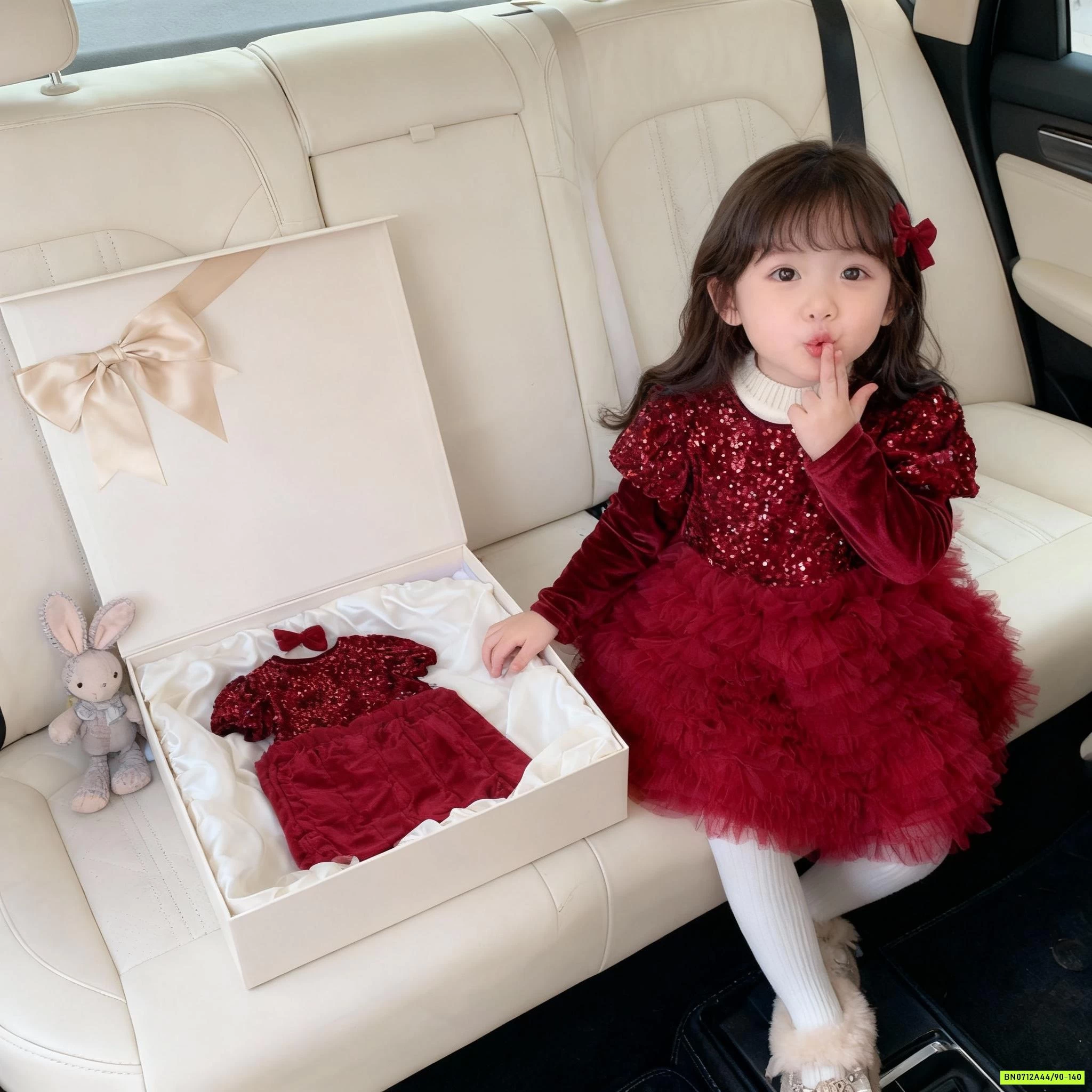 ĐẦM CÔNG CHÚA ĐỎ BLING LÓT NHUNG BLUETOWN