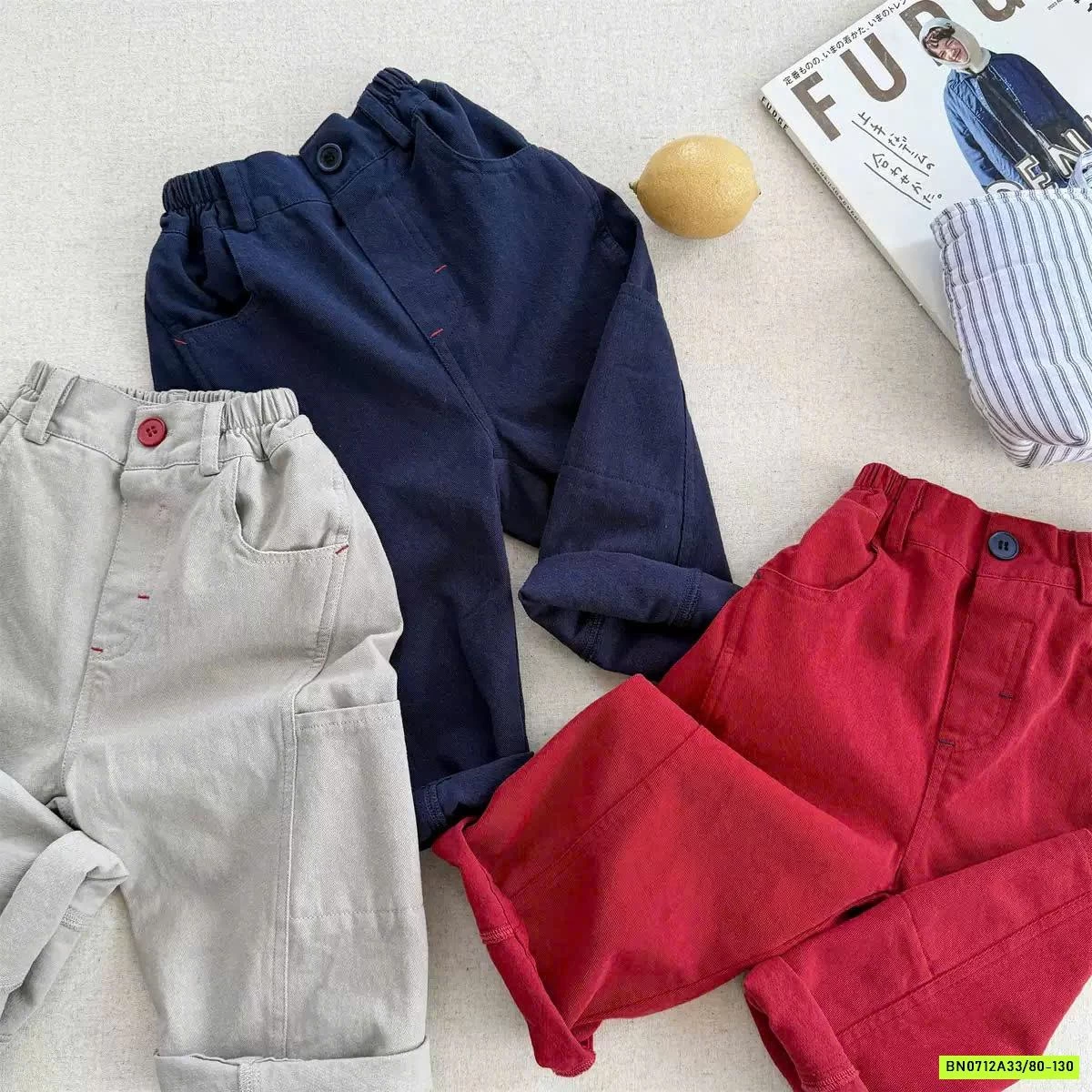 BAGGY KAKI CẠP CHUN ADBABY