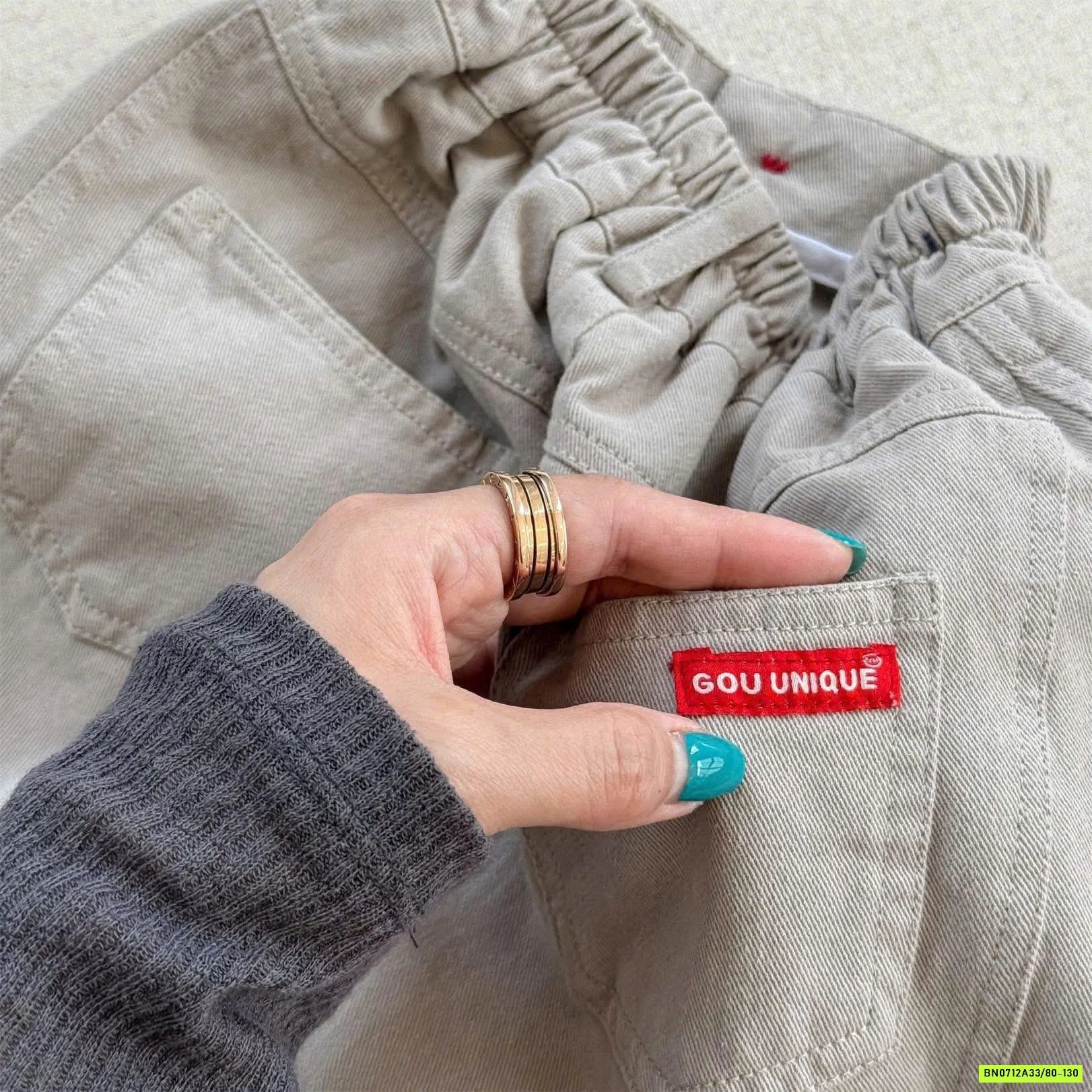 BAGGY KAKI CẠP CHUN ADBABY