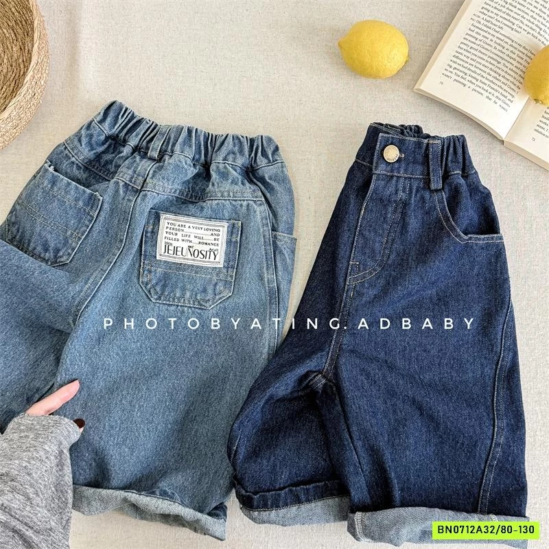 JEANS SUÔNG MÁC TÚI GÂN CHÉO ADBABY