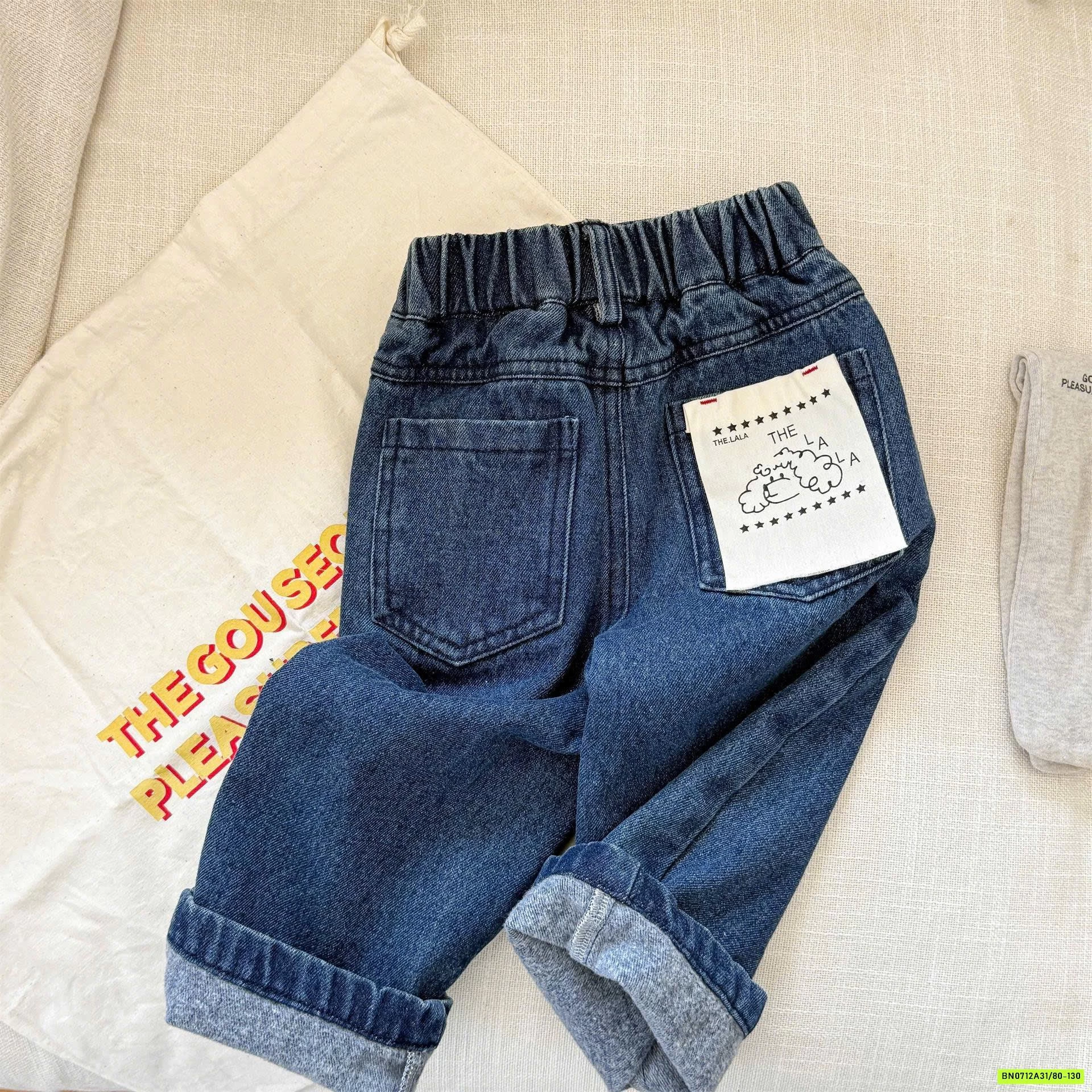 JEANS SUÔNG MÁC TÚI ADBABY