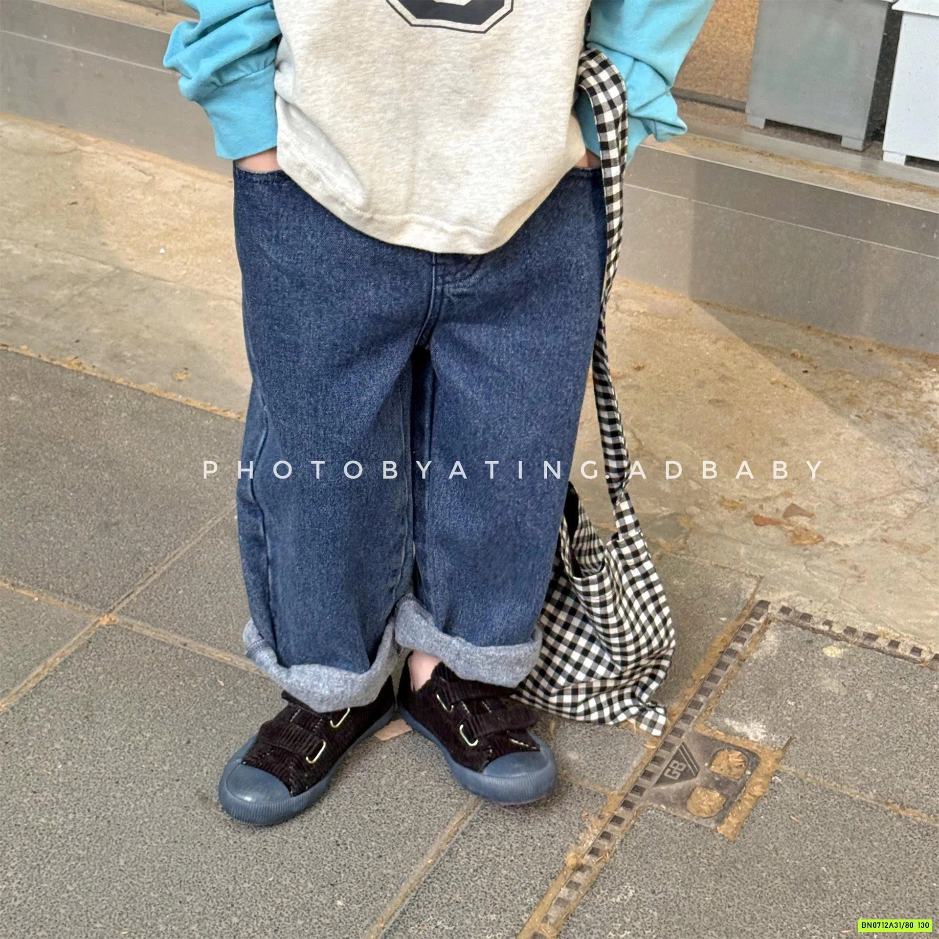 JEANS SUÔNG MÁC TÚI ADBABY